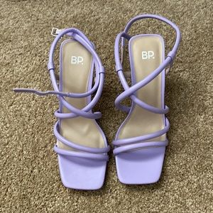 **SOLD**BP lavender strappy heels